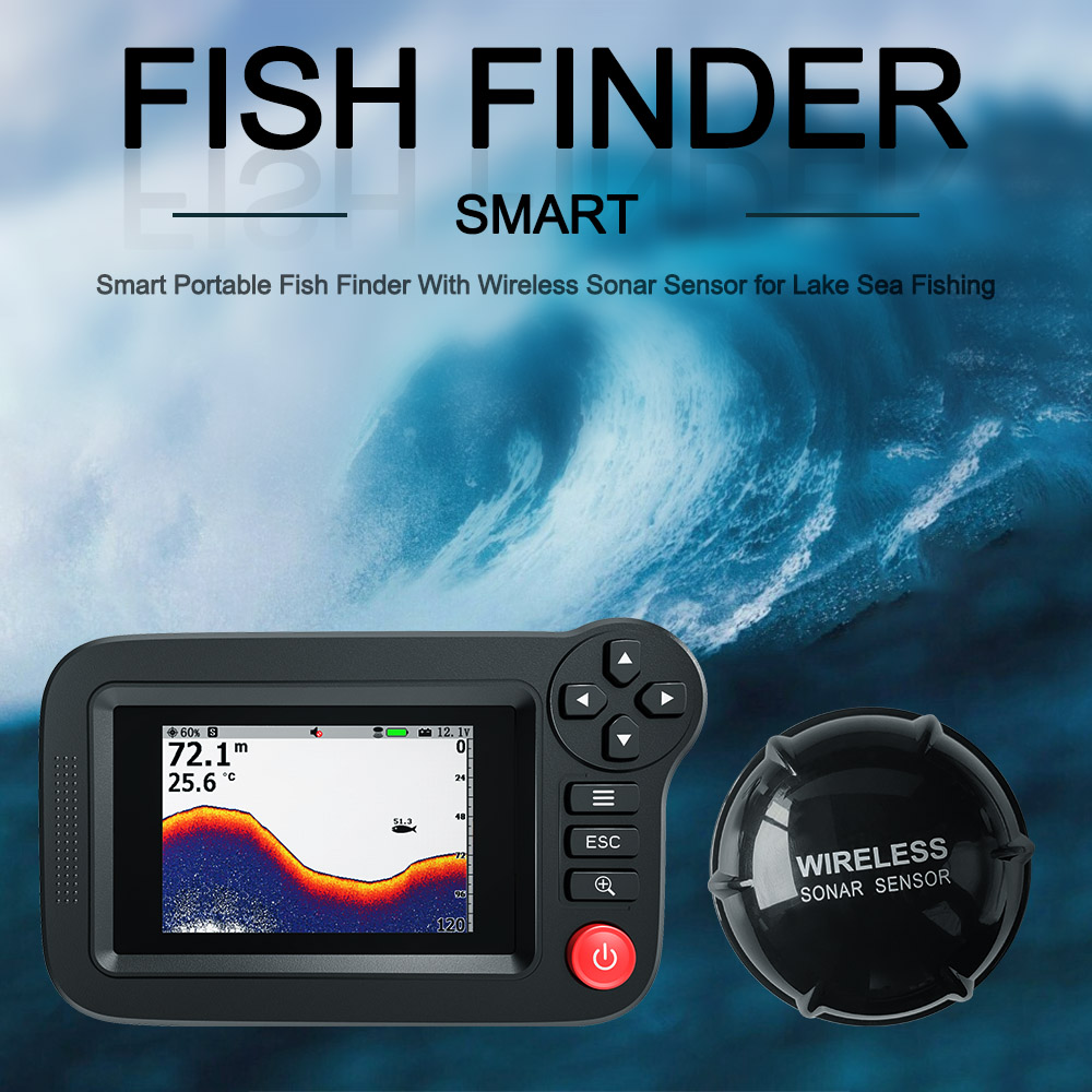 Smart Fish Finder - Portable F - Fishing Depth Finder のレビューと価格