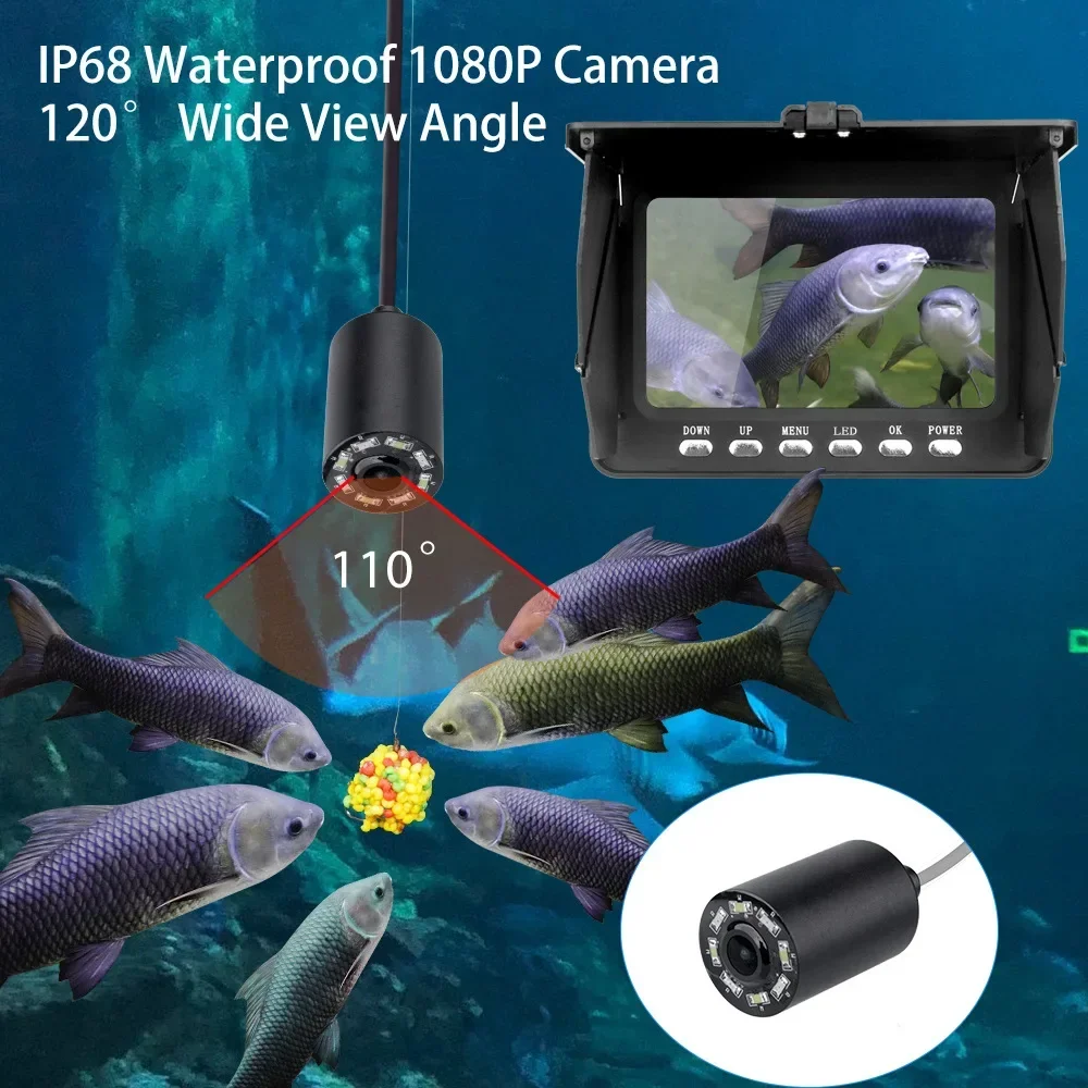 Fish Finder 5.0 Inch LCD Displ - Fish Finder Cable のレビューと価格