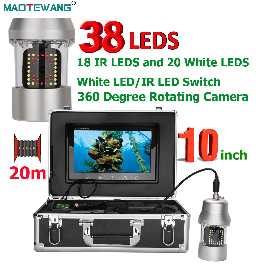 MAOTEWANG Underwater Fishing V - Fish Finder Cable のレビューと価格
