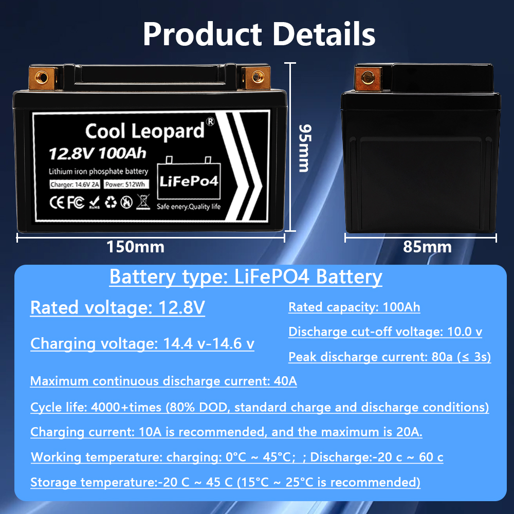 Lightweight 12V 100Ah LiFePO4  - Fish Finder Charger のレビューと価格