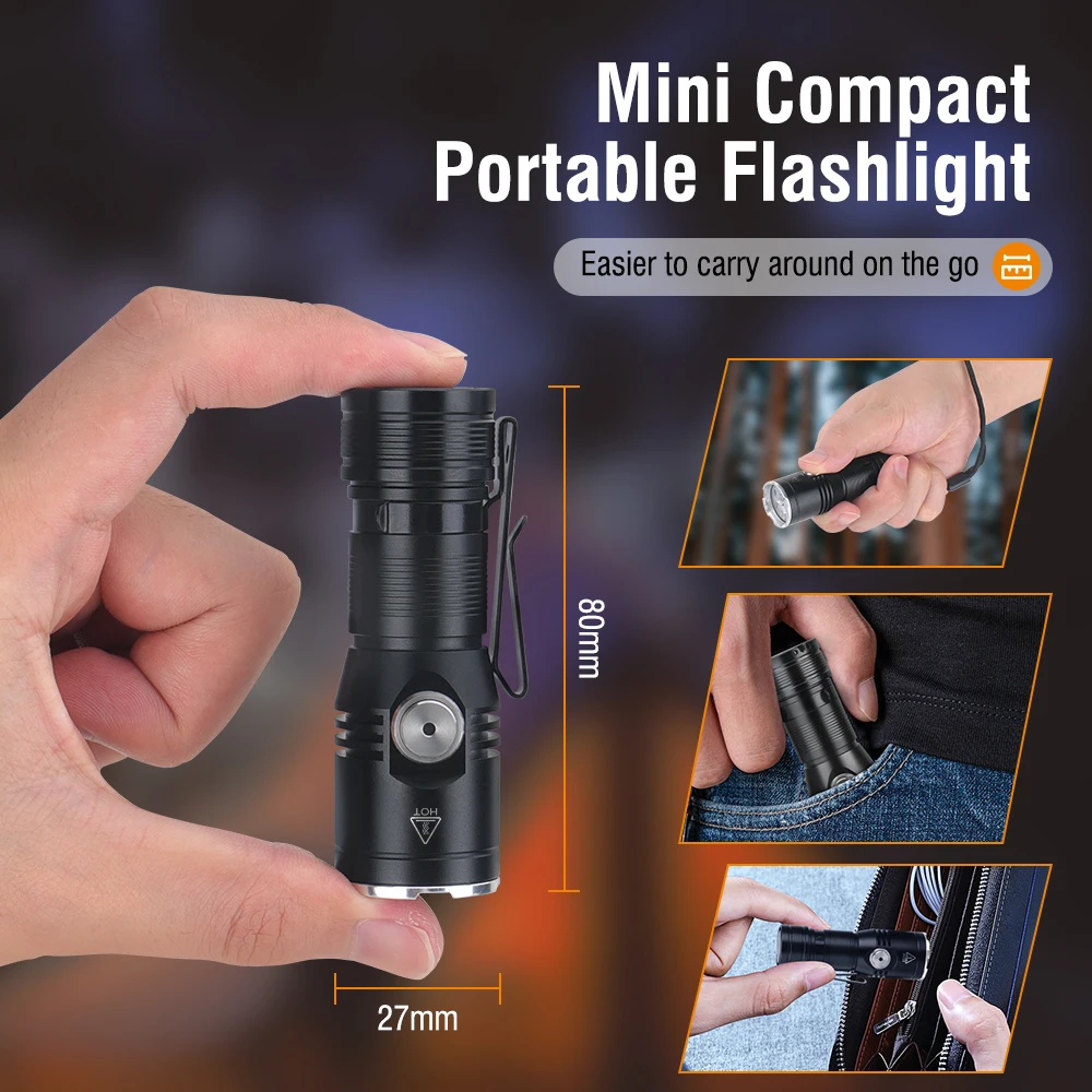 BORUiT ET15 EDC Flashlight Ult - Fish Finder Battery のレビューと価格