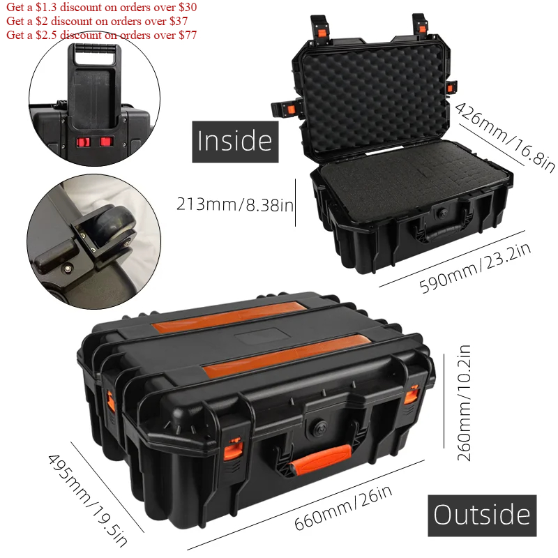 Large Capacity Tool box with w - Fish Finder Case のレビューと価格