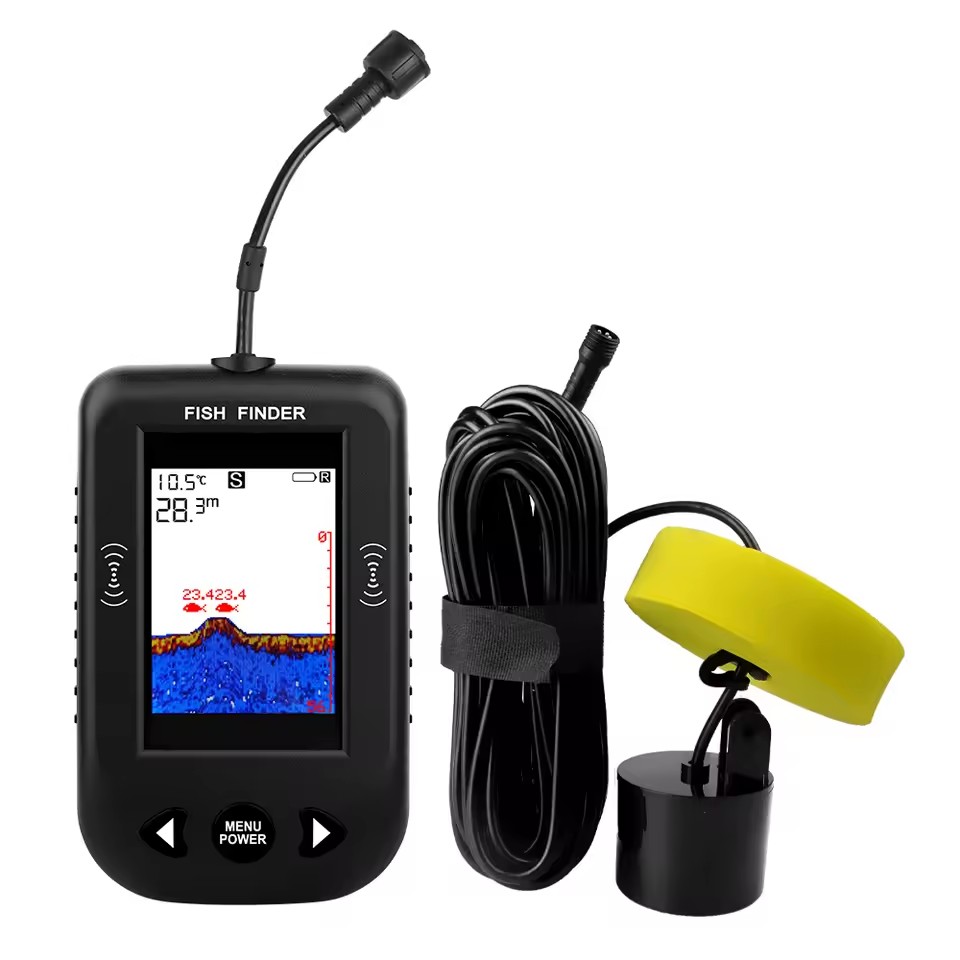 Alarm 100M Portable Sonar Fish - Fish Finder Transducer のレビューと価格