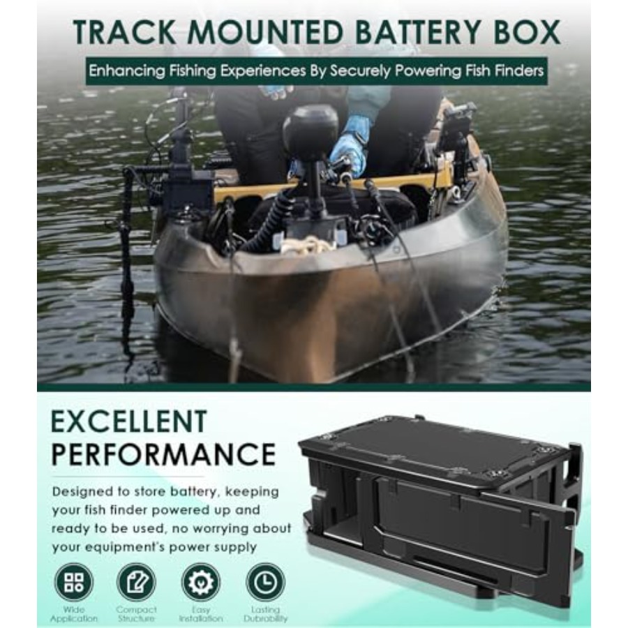 Track Mounted Battery Box for  - Fish Finder Mount のレビューと価格