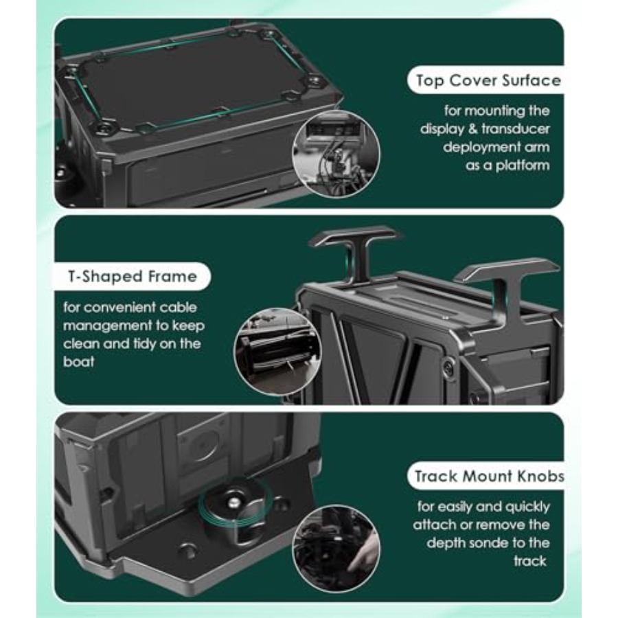 Track Mounted Battery Box for  - Fish Finder Mount のレビューと価格