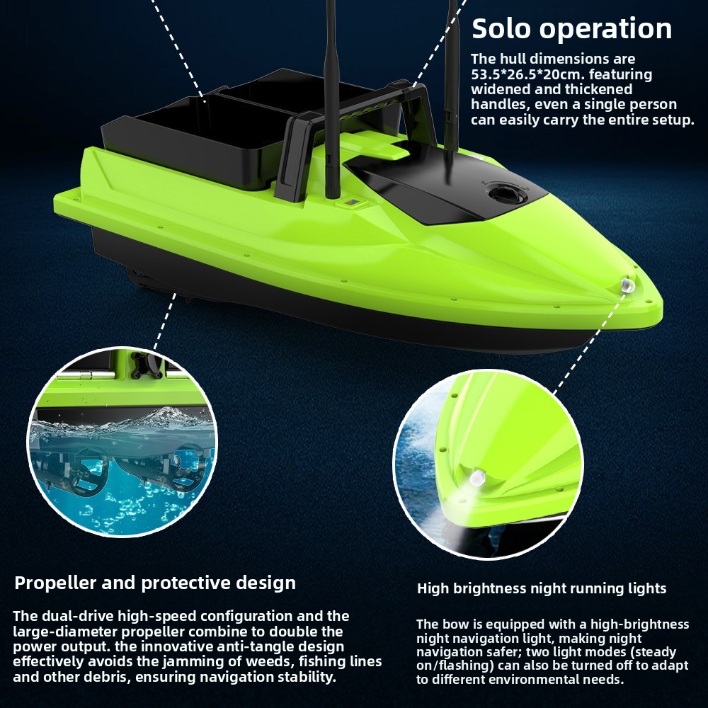 500M RC Fishing Bait Boat Dual - Fish Finder Cable のレビューと価格