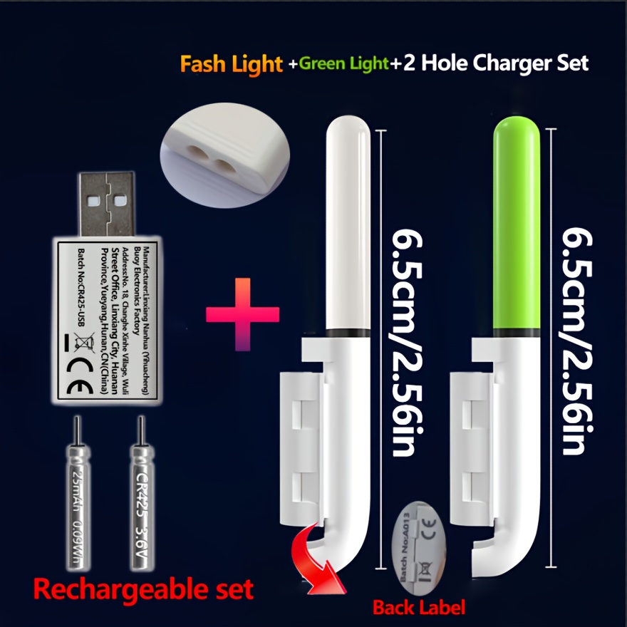 Fishing 5-Piece Set (2 Rod Tip - Fish Finder Charger のレビューと価格