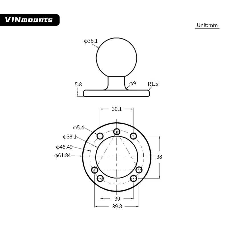 Universal Marine Electronic Fi - Fish Finder Mount のレビューと価格
