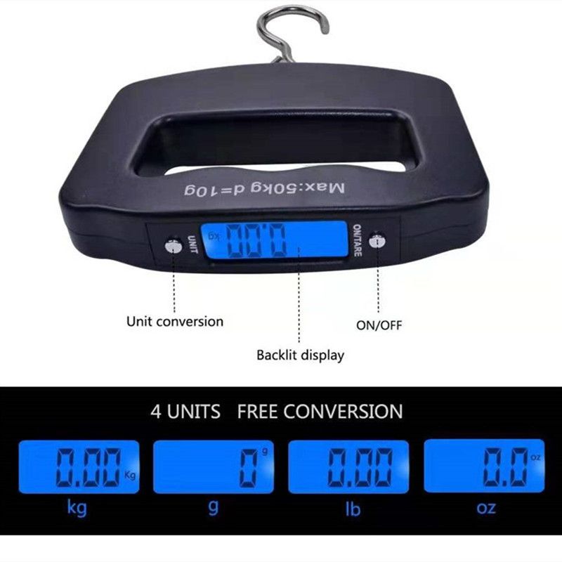 50kg Digital Fishing Scale Han - Fish Finder Battery のレビューと価格