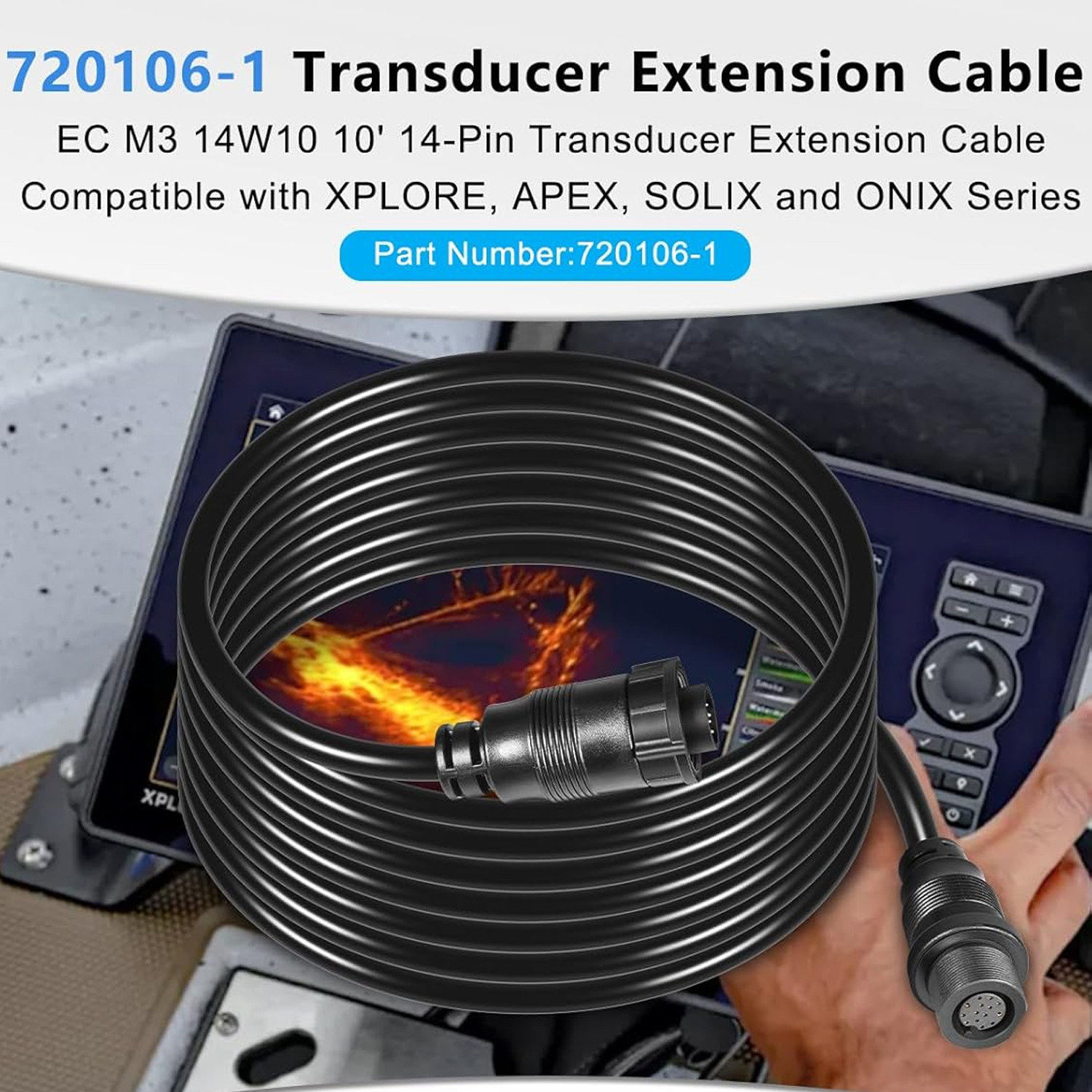 Transducer Extension Cable 10F - Fish Finder Transducer のレビューと価格
