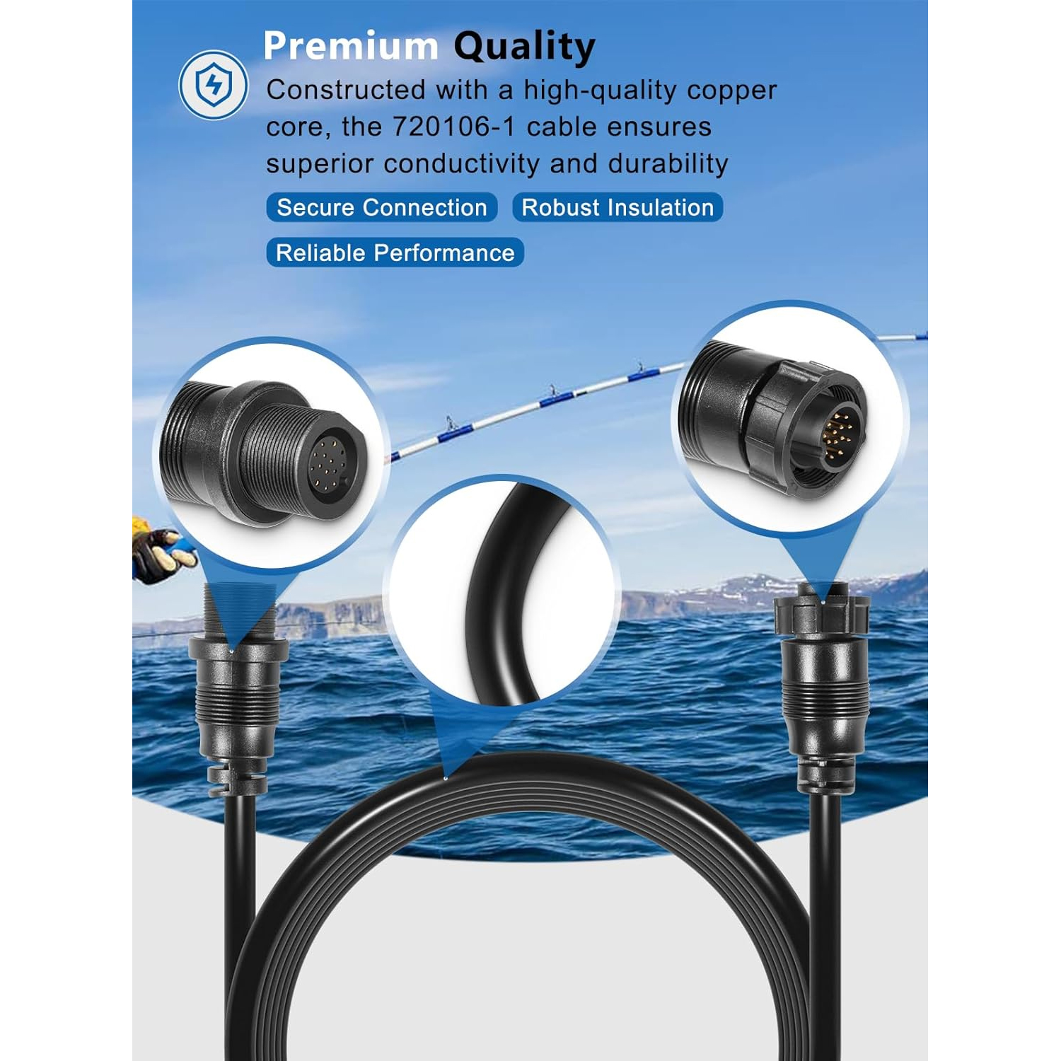 Transducer Extension Cable 10F - Fish Finder Transducer のレビューと価格