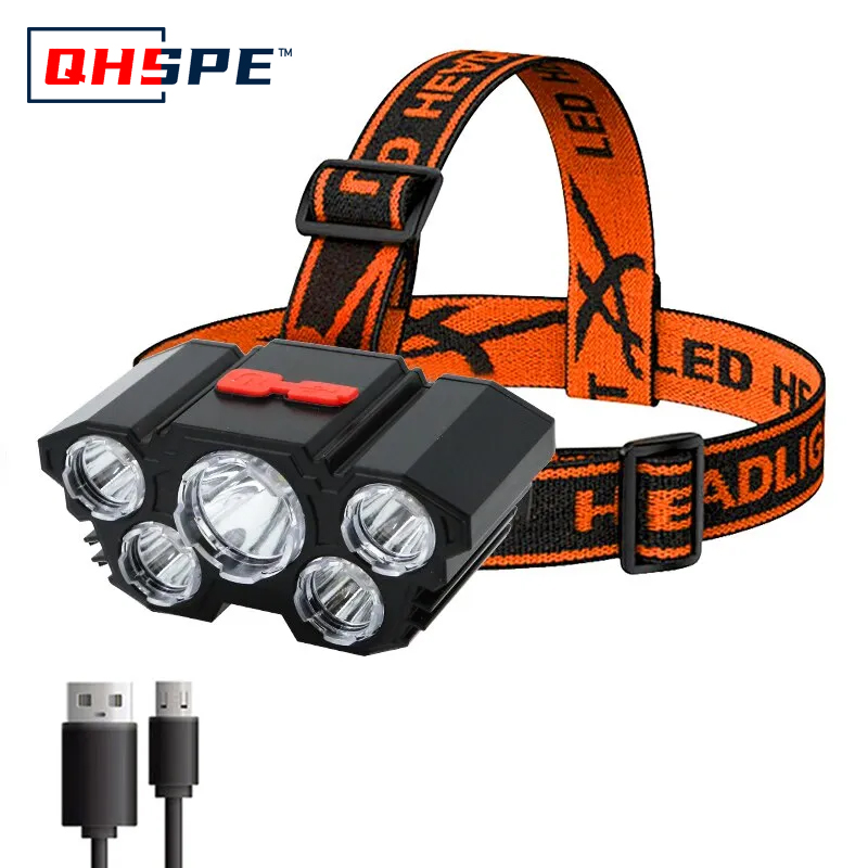 Rechargeable 5 LED Headlamp St - Fish Finder Battery のレビューと価格