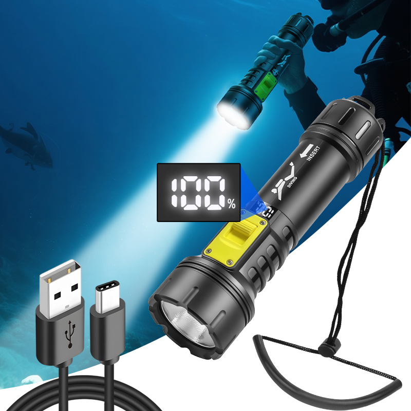 New XHP70 Diving Flashlight IP - Fishing Light のレビューと価格