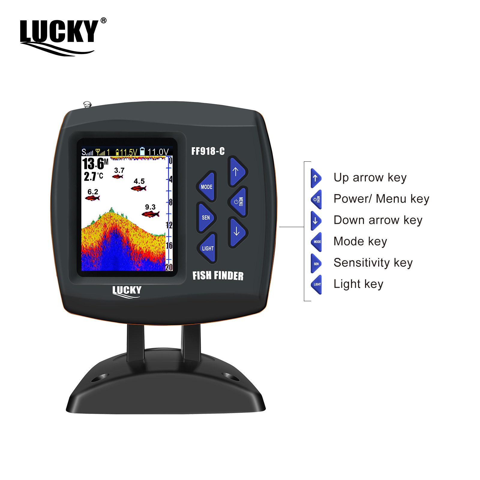 Lucky FF918 Wireless Remote Co - Fish Finder Transducer のレビューと価格