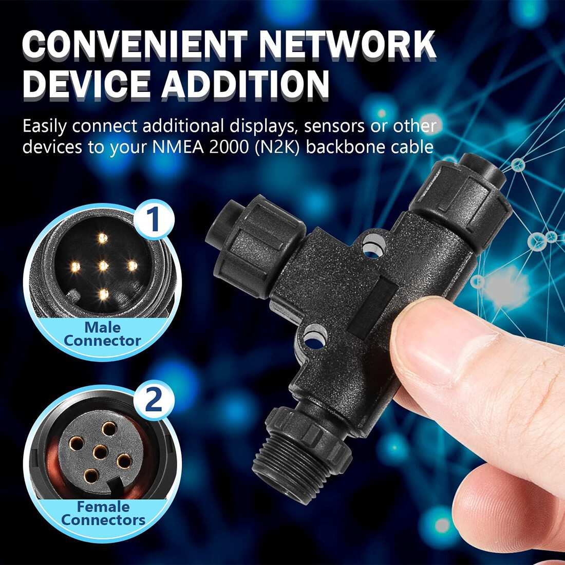 for NMEA 2000 Micro-C T-Connec - Fish Finder Cable のレビューと価格