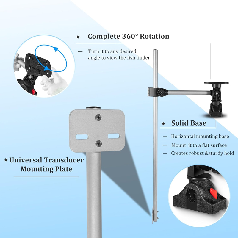 360° Rotation ,Marine Fish Fin - Fish Finder Transducer のレビューと価格