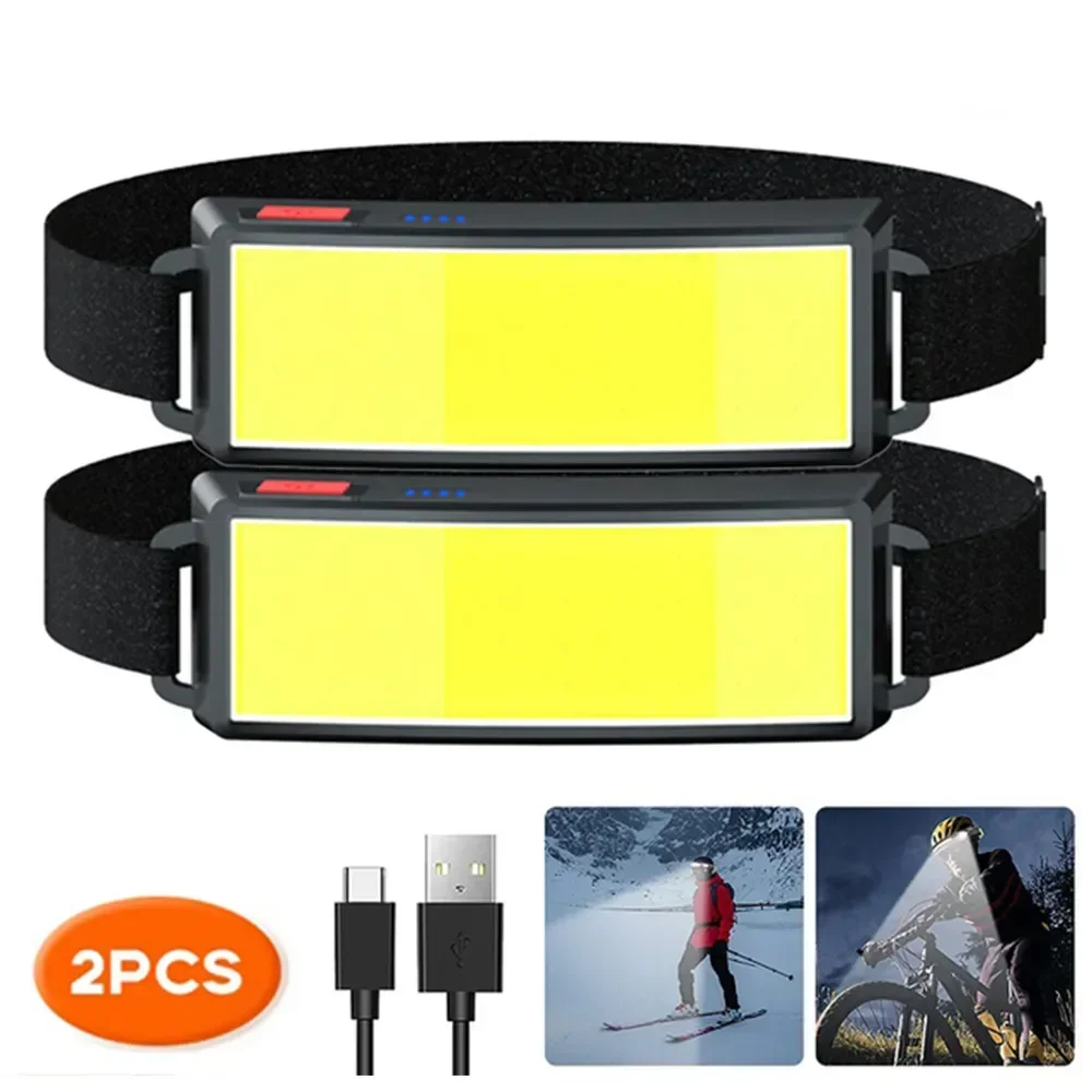 COB Portable LED Headlights Ou - Fish Finder Battery のレビューと価格
