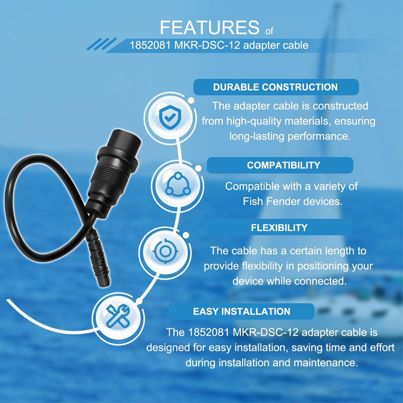 1852081 MKR-DSC-12  4-Pin Fish - Fish Finder Cable のレビューと価格