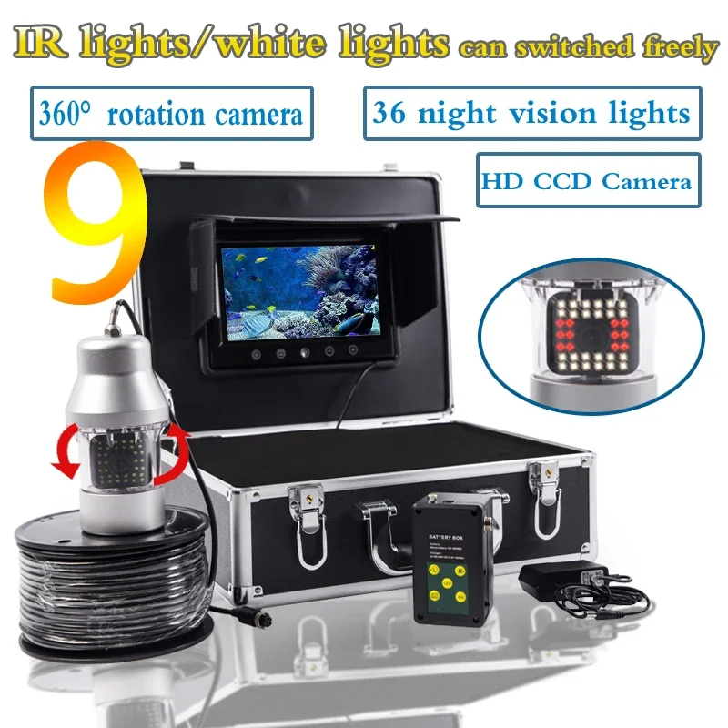 Fish finder F08A 9inch Underwa - Fishing Camera のレビューと価格