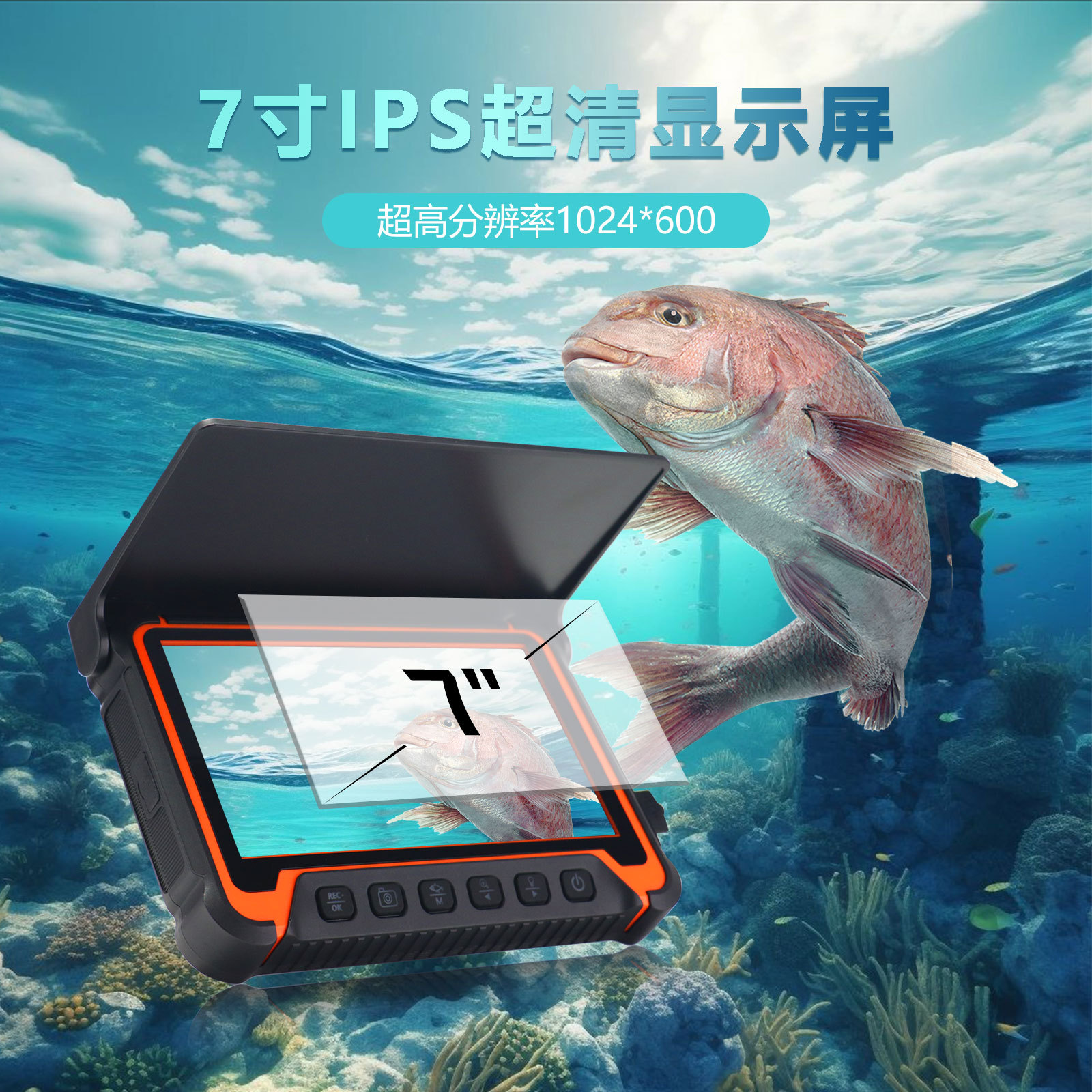 5Inch IPS Screen Underwater 15 - Fishing Camera のレビューと価格