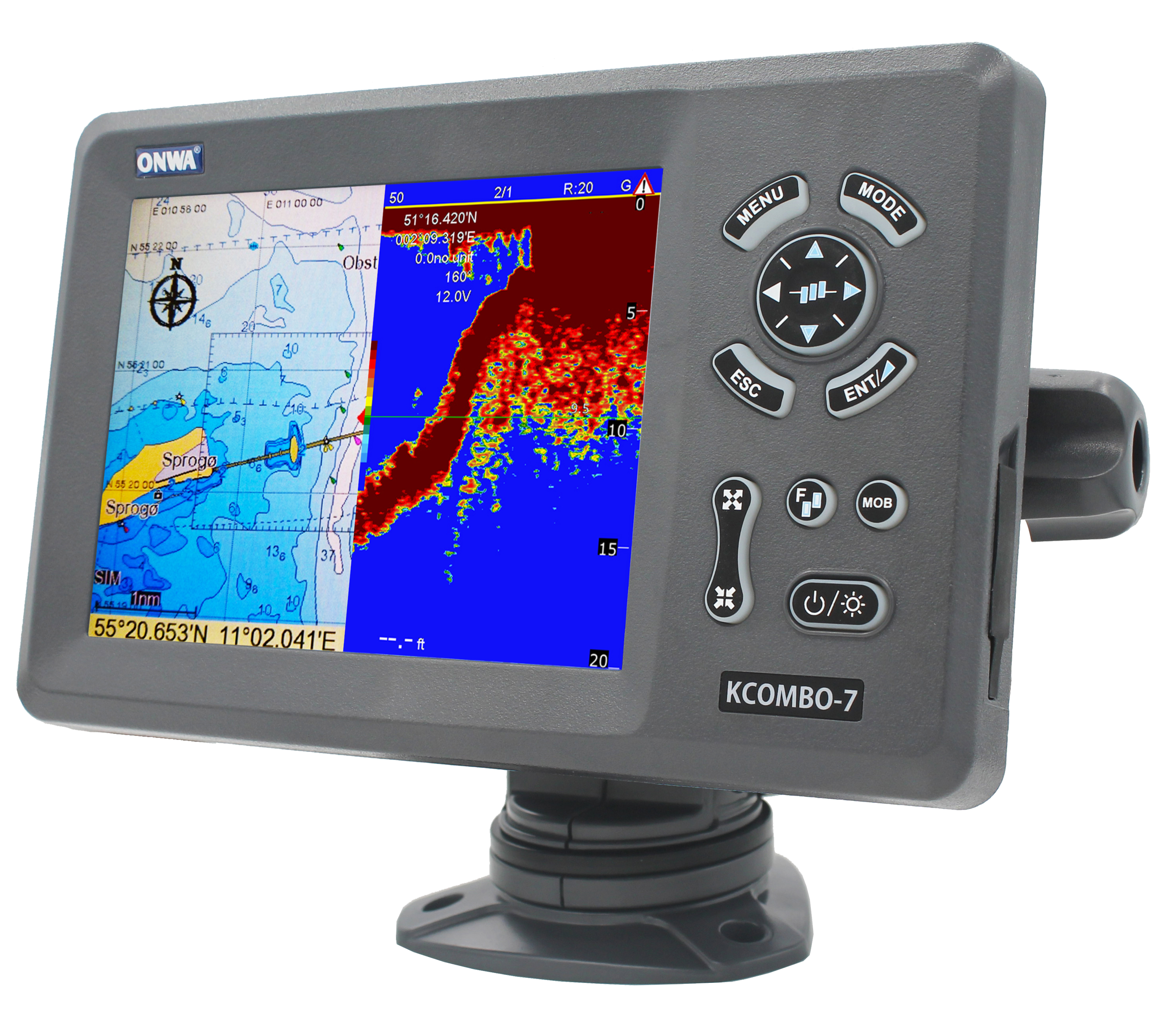 ONWA KCombo-7 7inch Marine GPS - Fish Finder のレビューと価格