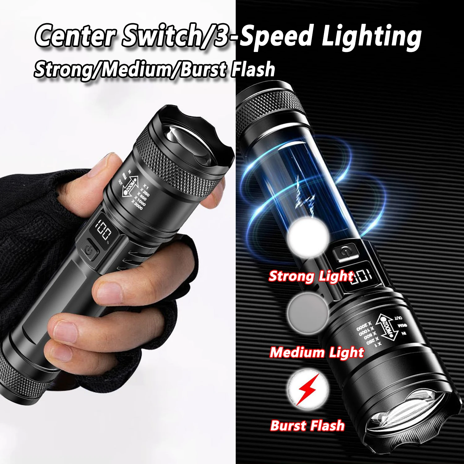Ultra Bright LED Flashlight 20 - Fishing Light のレビューと価格