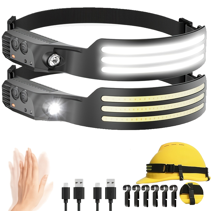 LED Sensor Headlamp USB Rechar - Fish Finder Battery のレビューと価格