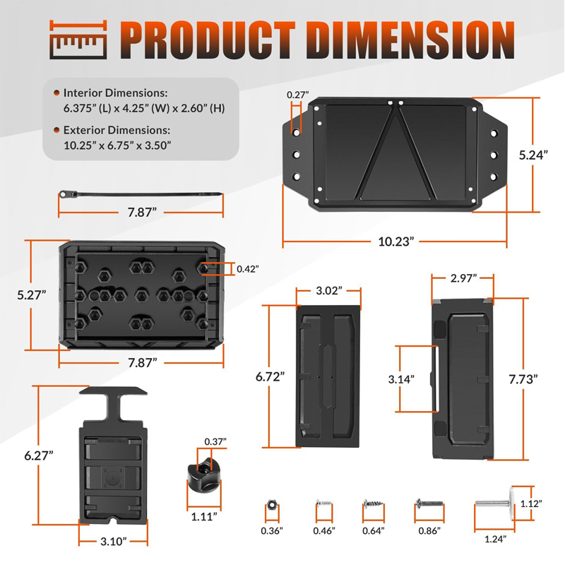 Track Mounted Battery Box for  - Fish Finder Transducer のレビューと価格