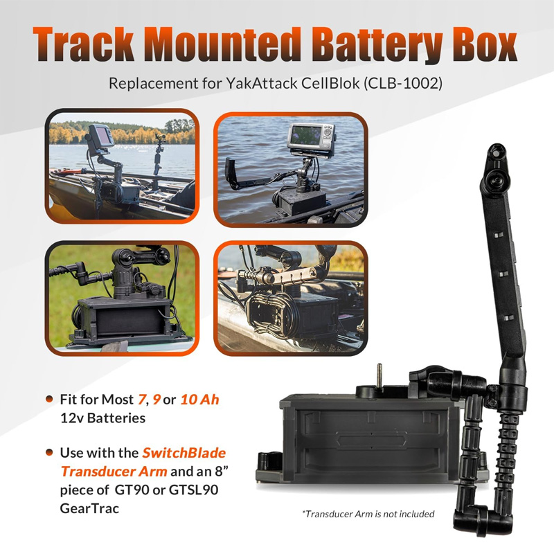 Track Mounted Battery Box for  - Fish Finder Transducer のレビューと価格