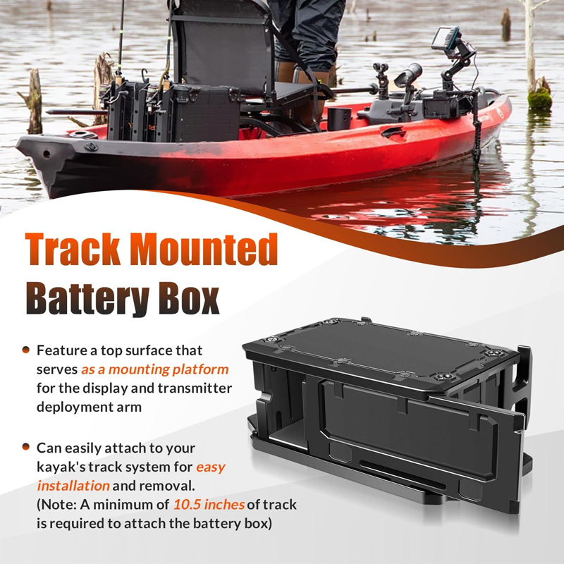 Track Mounted Battery Box for  - Fish Finder Transducer のレビューと価格