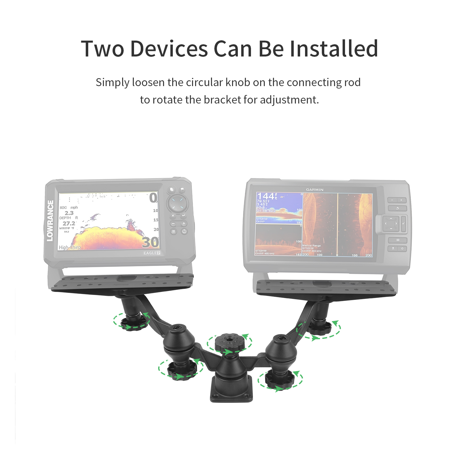 Horizontal boom dual-arm fishf - Fish Finder のレビューと価格