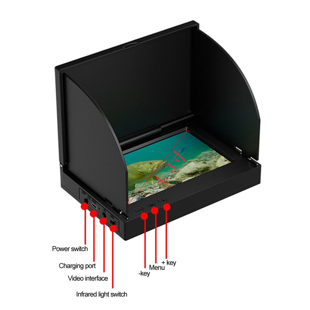 4.3 Inch HD Screen Fish Finder - Fishing Depth Finder のレビューと価格