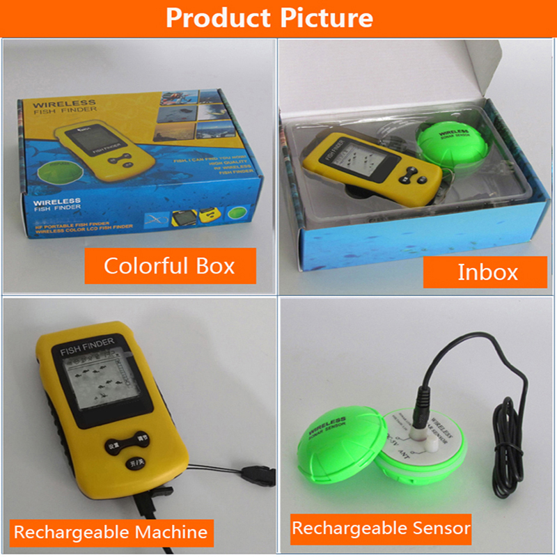 Brand New Colorful Wireless Fi - Fish Finder Transducer のレビューと価格